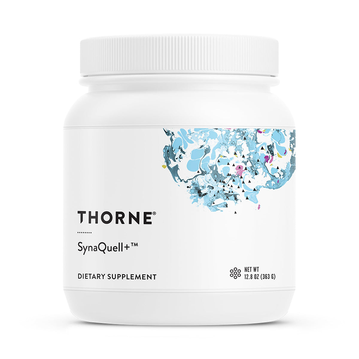 THORNE SynaQuellPlus – Bouteille pratique pour prise quotidienne et discrète.