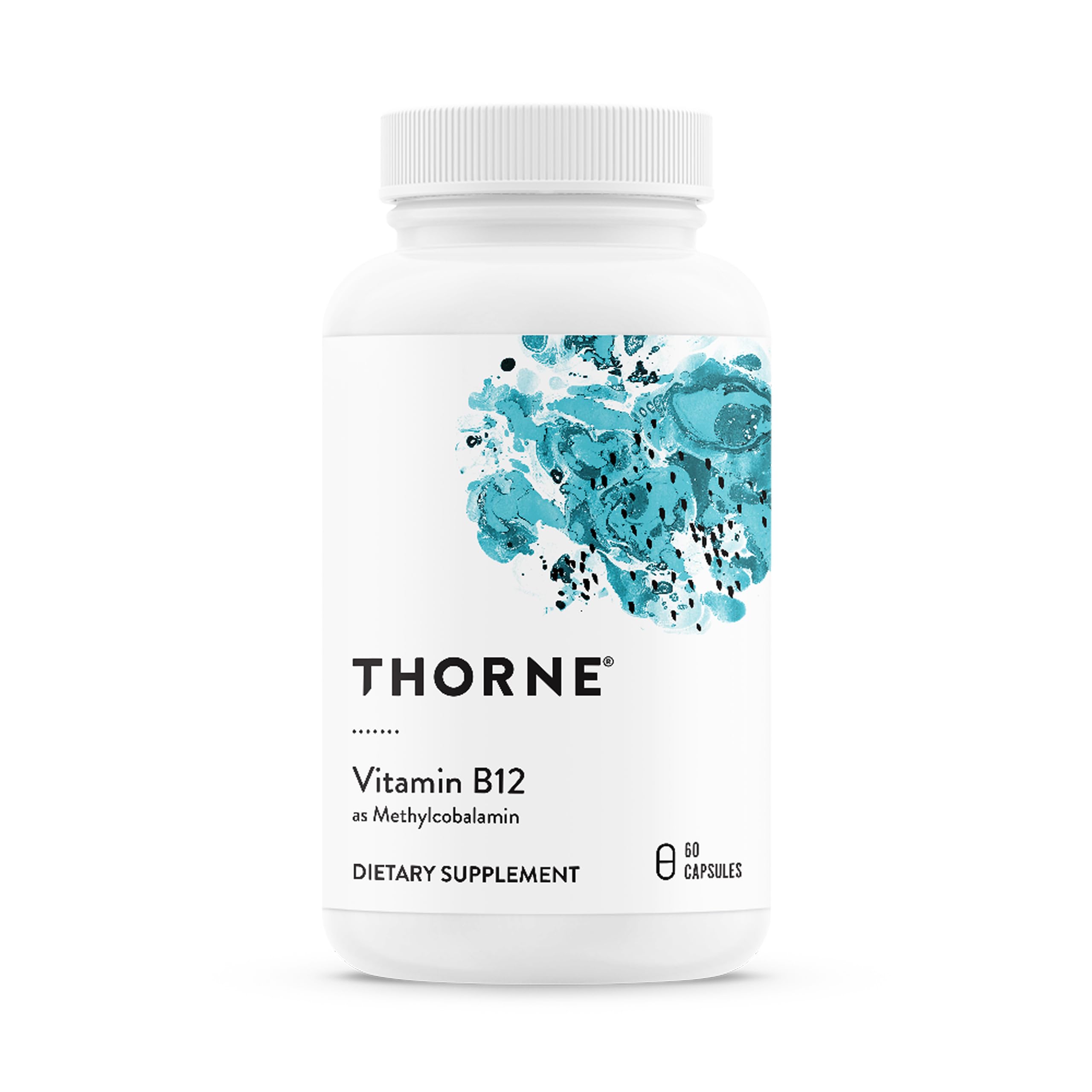 Capsule Thorne B12 méthylcobalamine, énergie et soutien nerveux.
