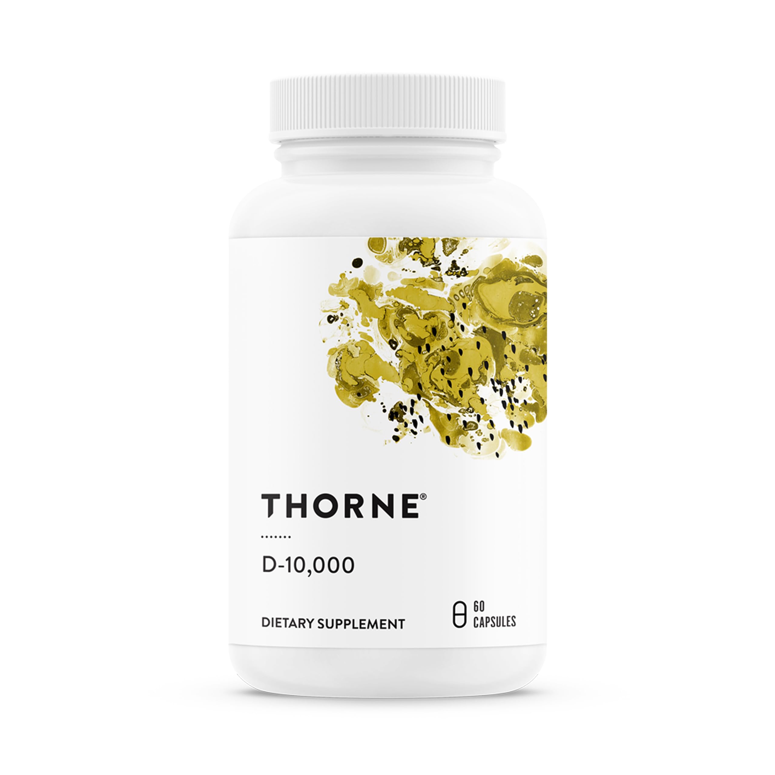 THORNE Vitamine D3: bouteille 10000 UI, soutien potentiel des os et des dents
