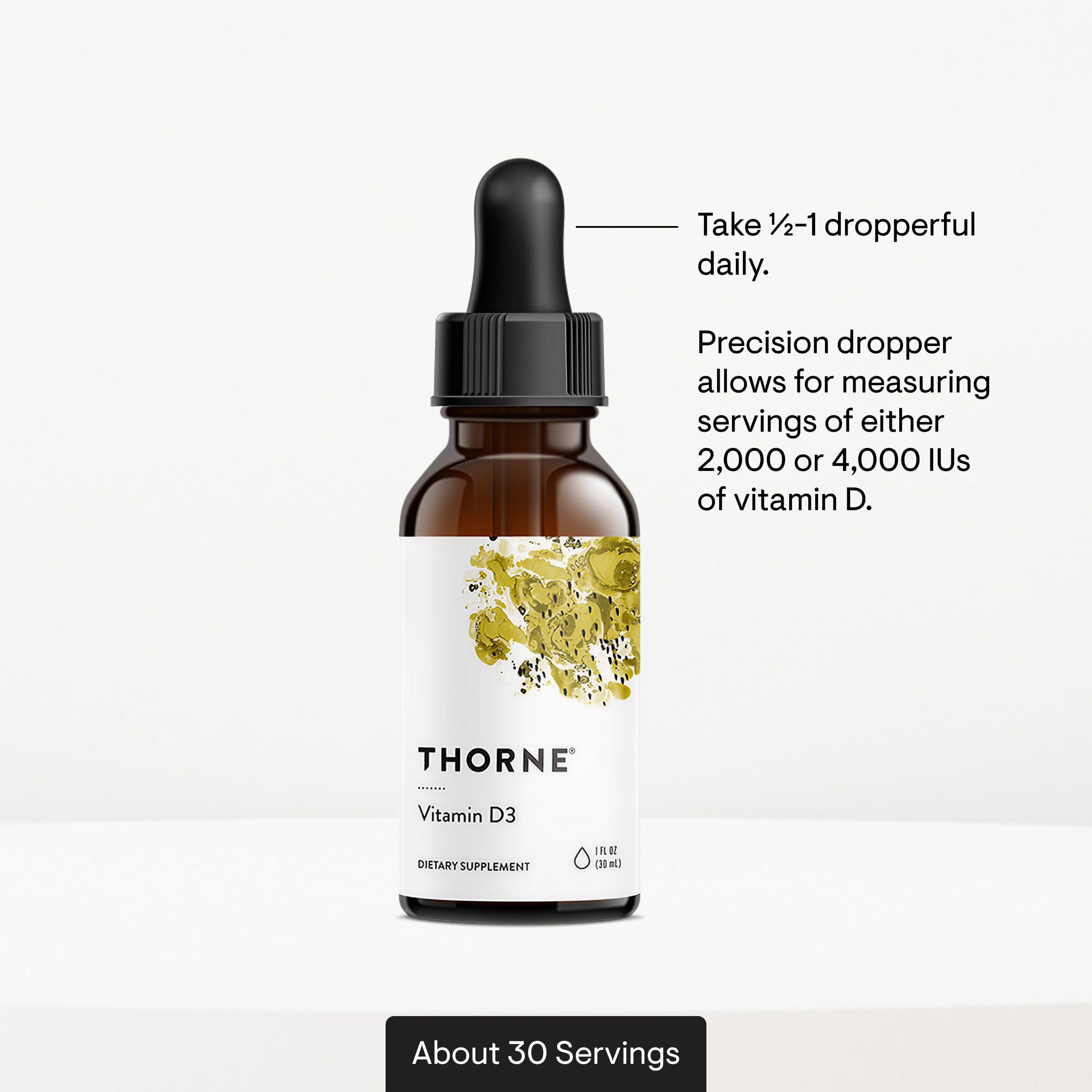 THORNE D3 mélangé à une boisson, prise facile