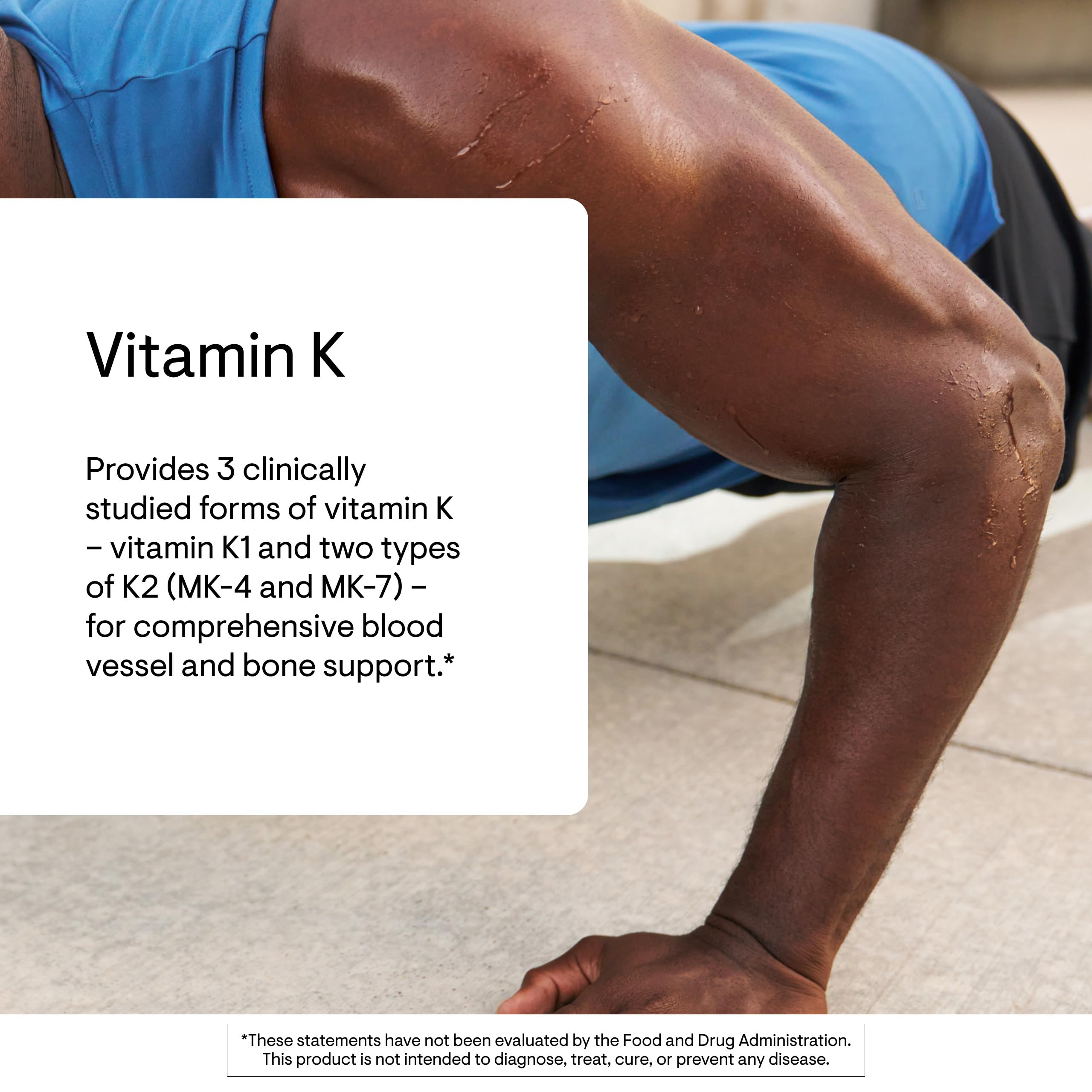 THORNE vitamine K1 et K2, étiquette lisible – certifications et ingrédients sans allergènes