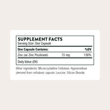 THORNE Zinc Picolinate – Capsules visibles, prise pratique au quotidien