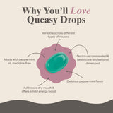Three Lollies Queasy Drops - effet salivation: hydratation buccale et soulagement des nausées