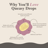 Three Lollies Queasy Drops – emballage 100 pièces, solution durable et pratique.