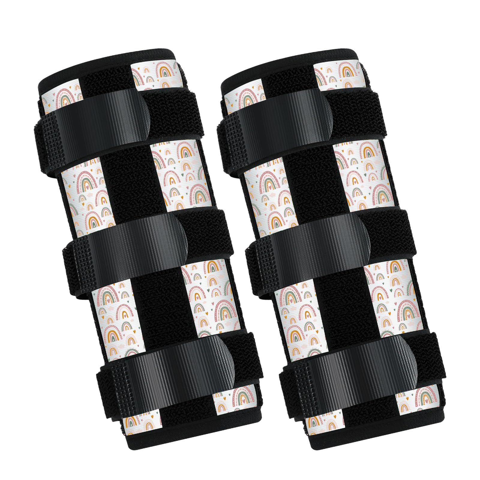 Threlaco garde-pouce arc-en-ciel, 2-pièces pour limiter l’habitude de sucer le pouce.