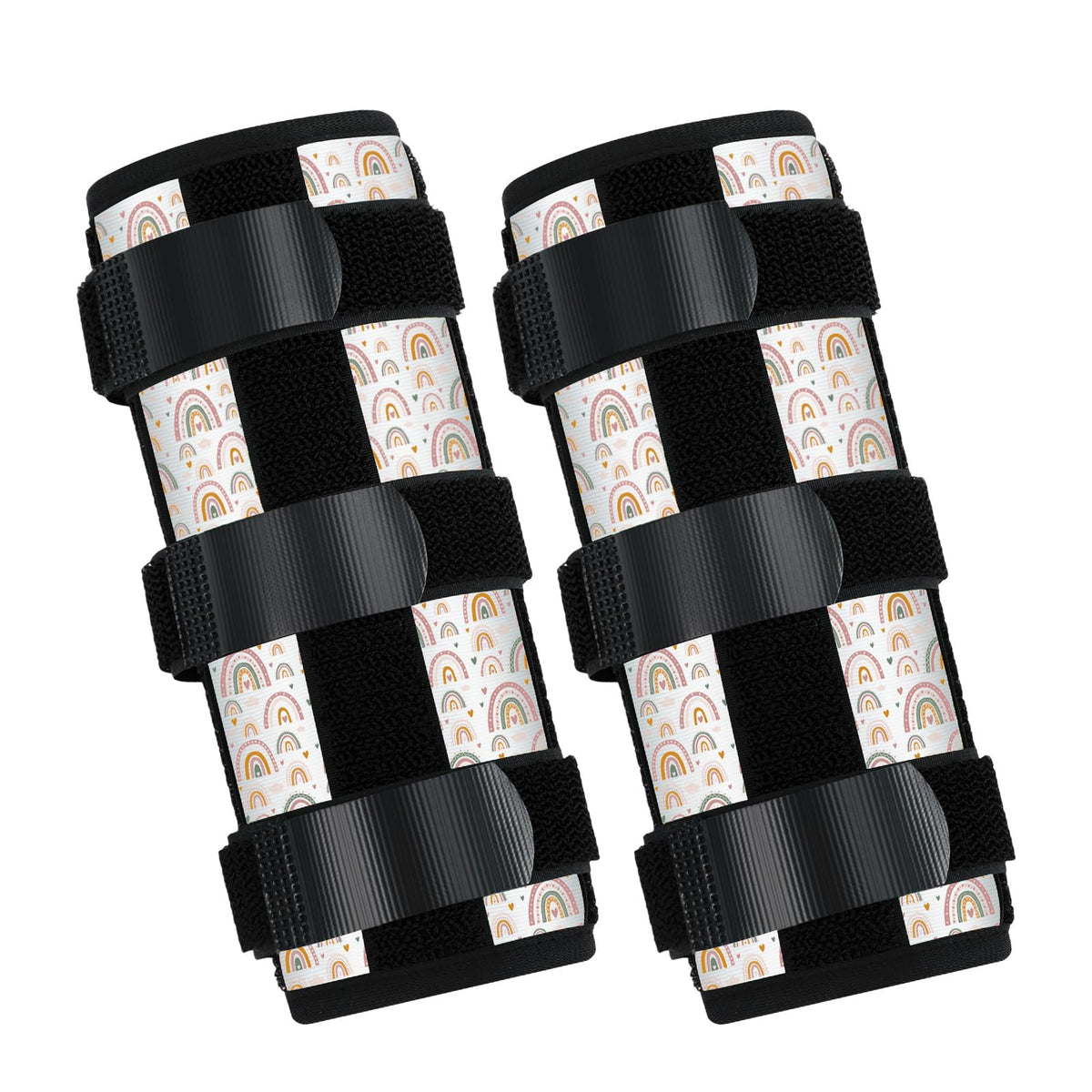 Threlaco garde-pouce arc-en-ciel, 2-pièces pour limiter l’habitude de sucer le pouce.