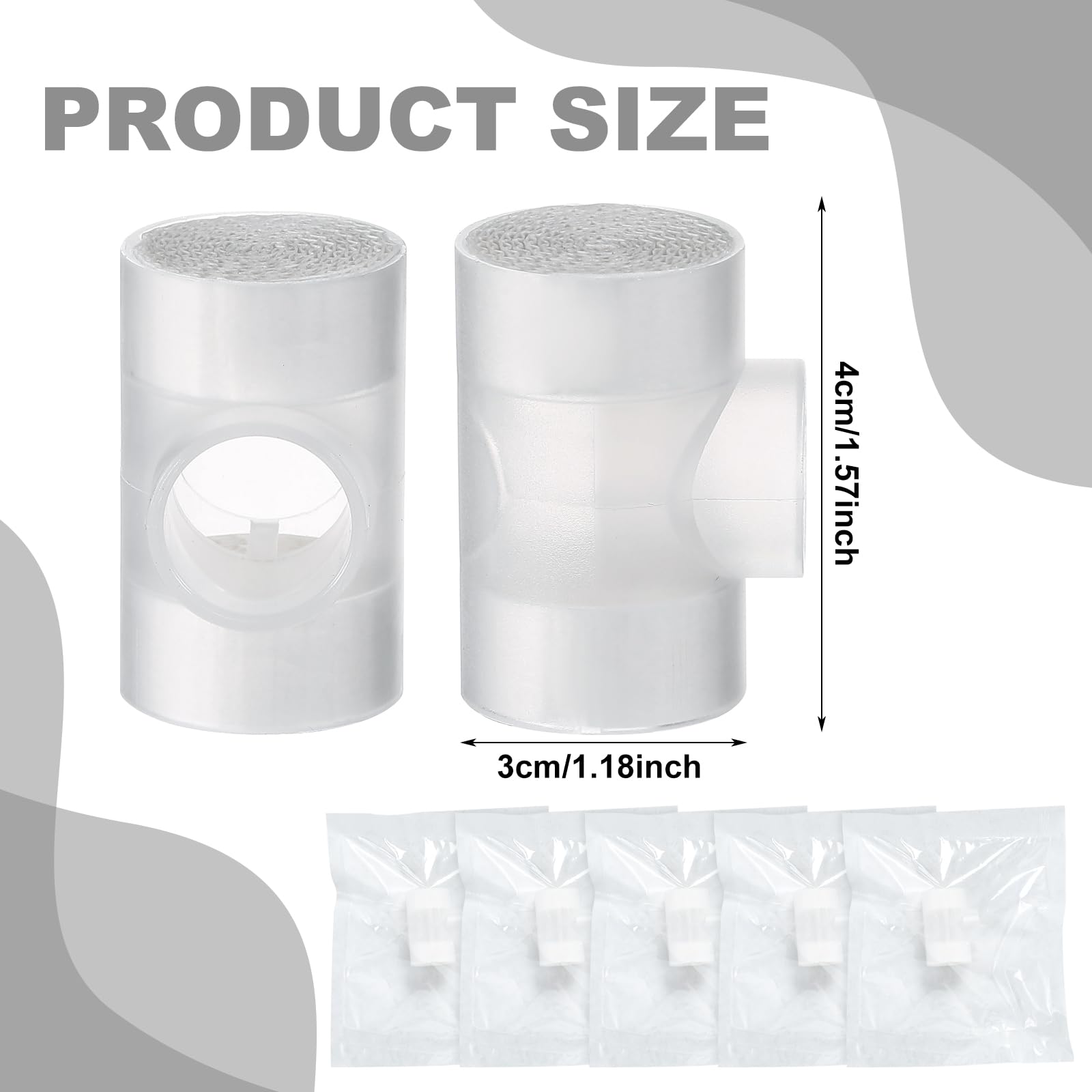 Connecteurs compatibles Threlaco HME pour tubes et aspiration.