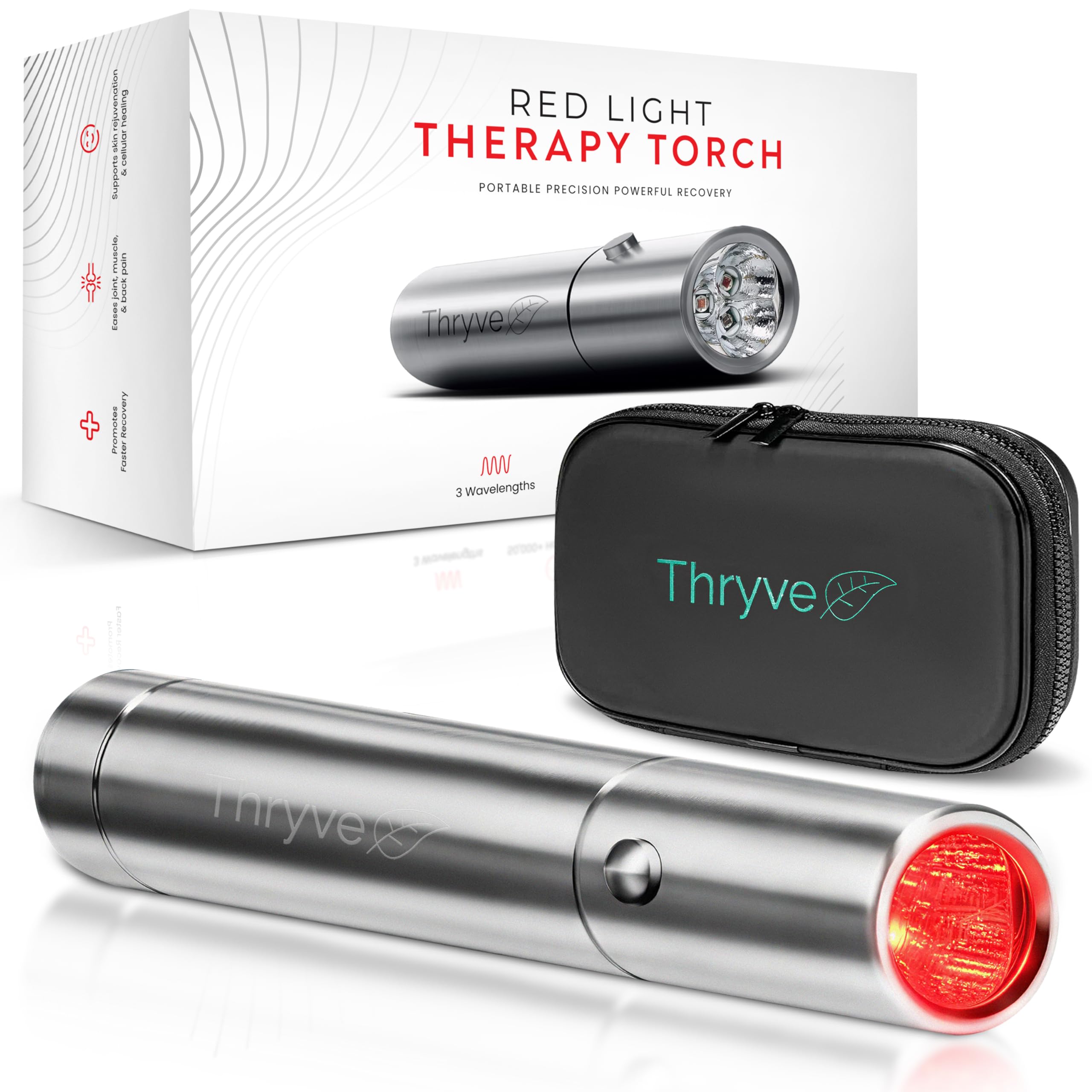 Torche Thryve, trois longueurs d'onde, pour peau et muscles.