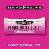 Les Thunderbird Real Food Bars sont idéales avant l'entraînement pour une énergie rapide.