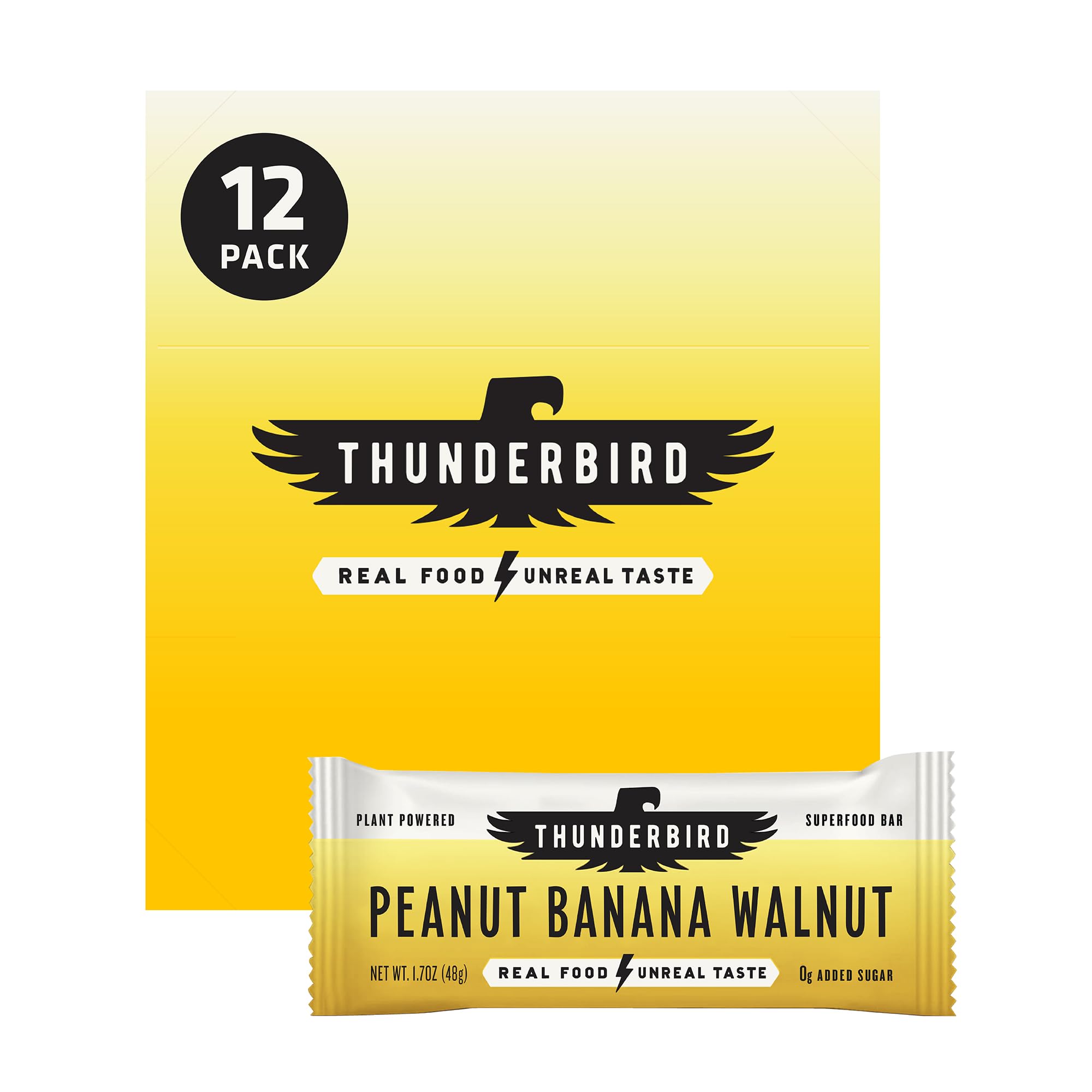 Barres Thunderbird Real Food sans gluten et végane, adaptées à divers régimes.