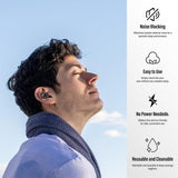 Étui portable Thunelec pour transporter les bouchons d'oreilles en voyage.