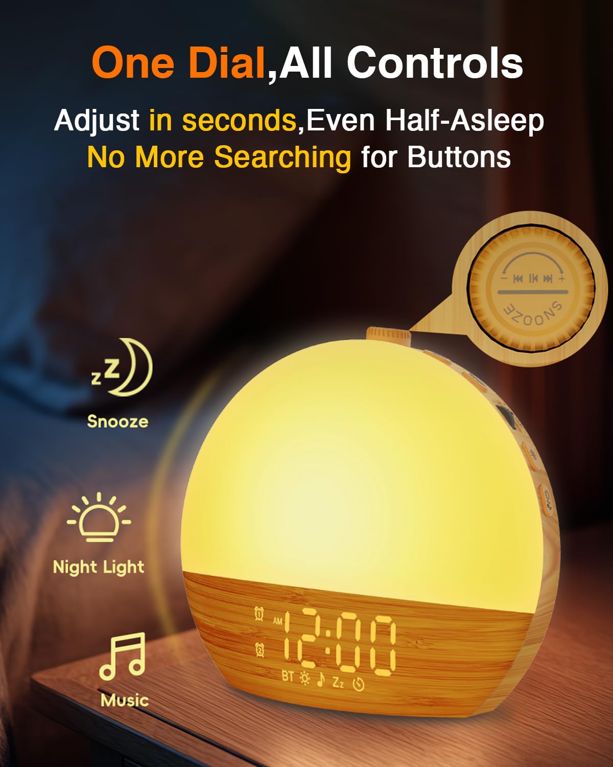 Thybro connexion Bluetooth: diffuser vos musiques préférées dès le réveil.