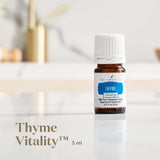 Young Living Thyme Vitality goutte-dose permet des dosages précis.