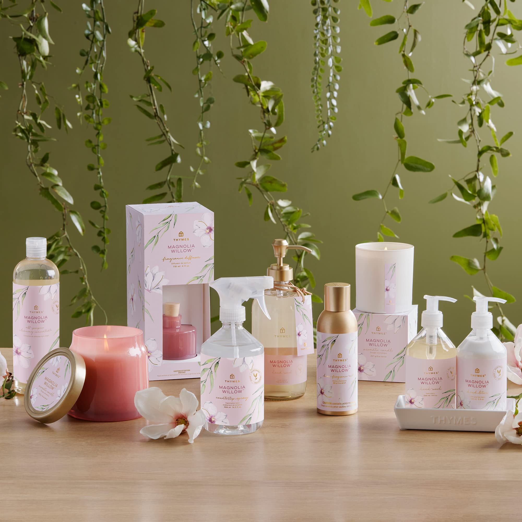 Thymes Magnolia Willow senteur maison, ideale pour rafraîchir votre espace quotidien