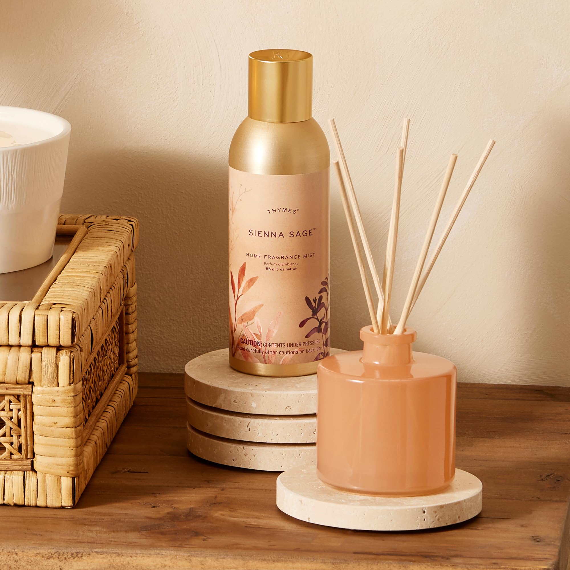 Thymes Sienna Sage aromatherapie-douceur: parfum doux pour détente.