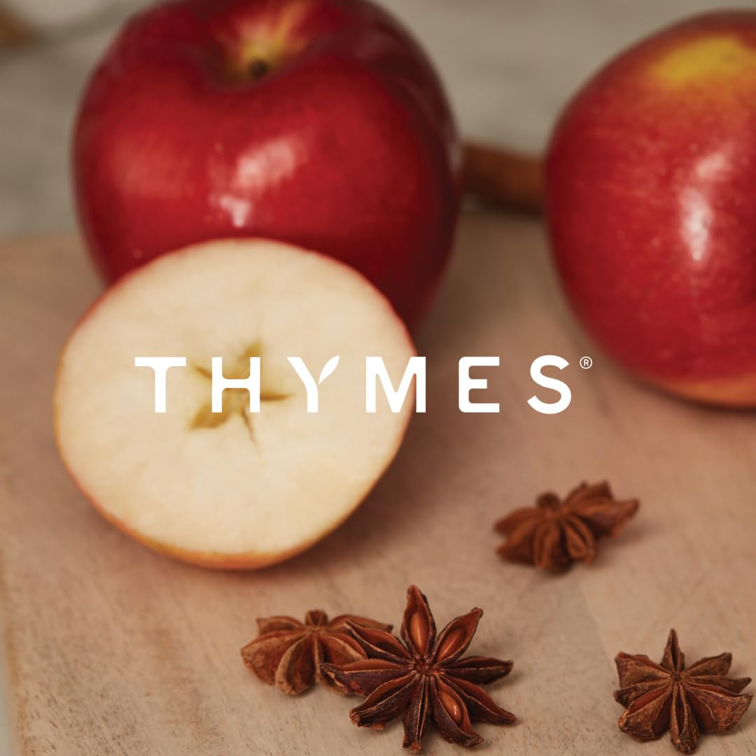 Thymes Simmered Cider Mist — emballage : pratique pour offrir lors d’un échange automnal