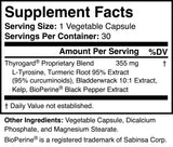 Thyrogard: ingrédients naturels mis en avant pour l'équilibre hormonal général.