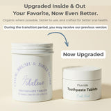 Pastilles Smile More menthe fraîche pour une haleine durable après le brossage.