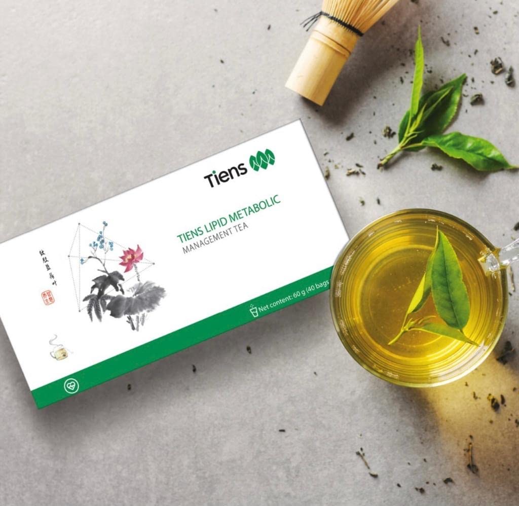 TIENS Lipid Metabolic Tea, mélange thé vert variétés pour une saveur fraîche.