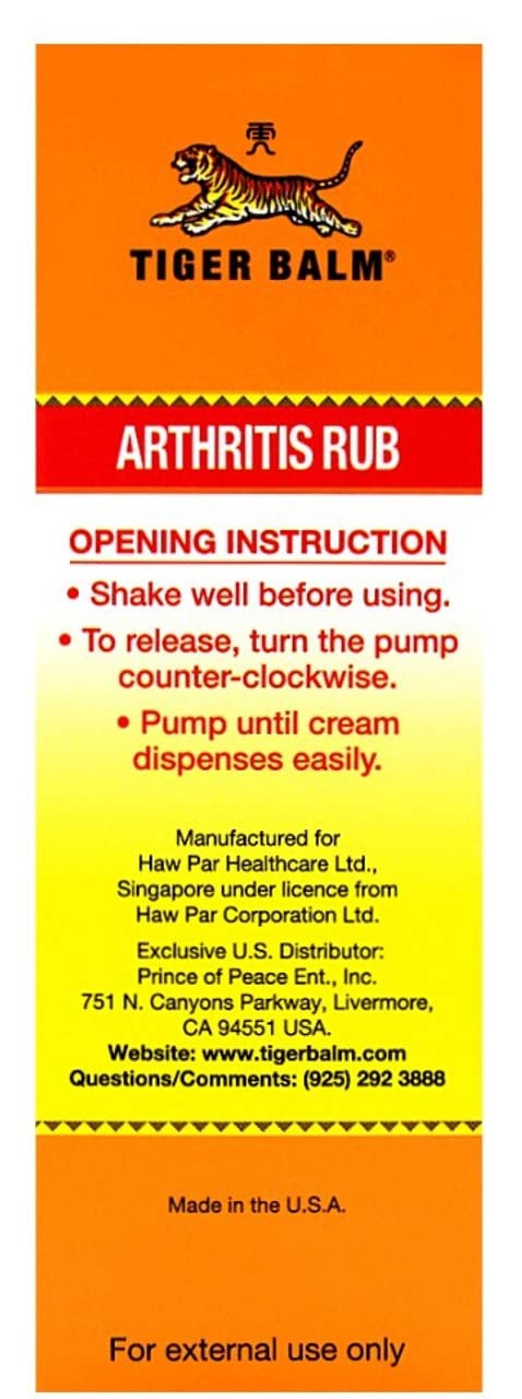 Pack double de Tiger Balm Arthritis Rub, option pratique et économique.