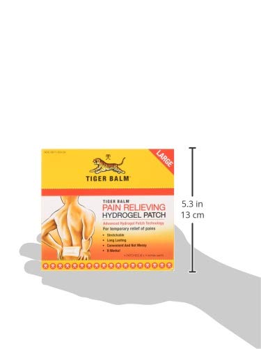 Tiger Balm Pansement Dos Grand – retrait facile sans douleur.