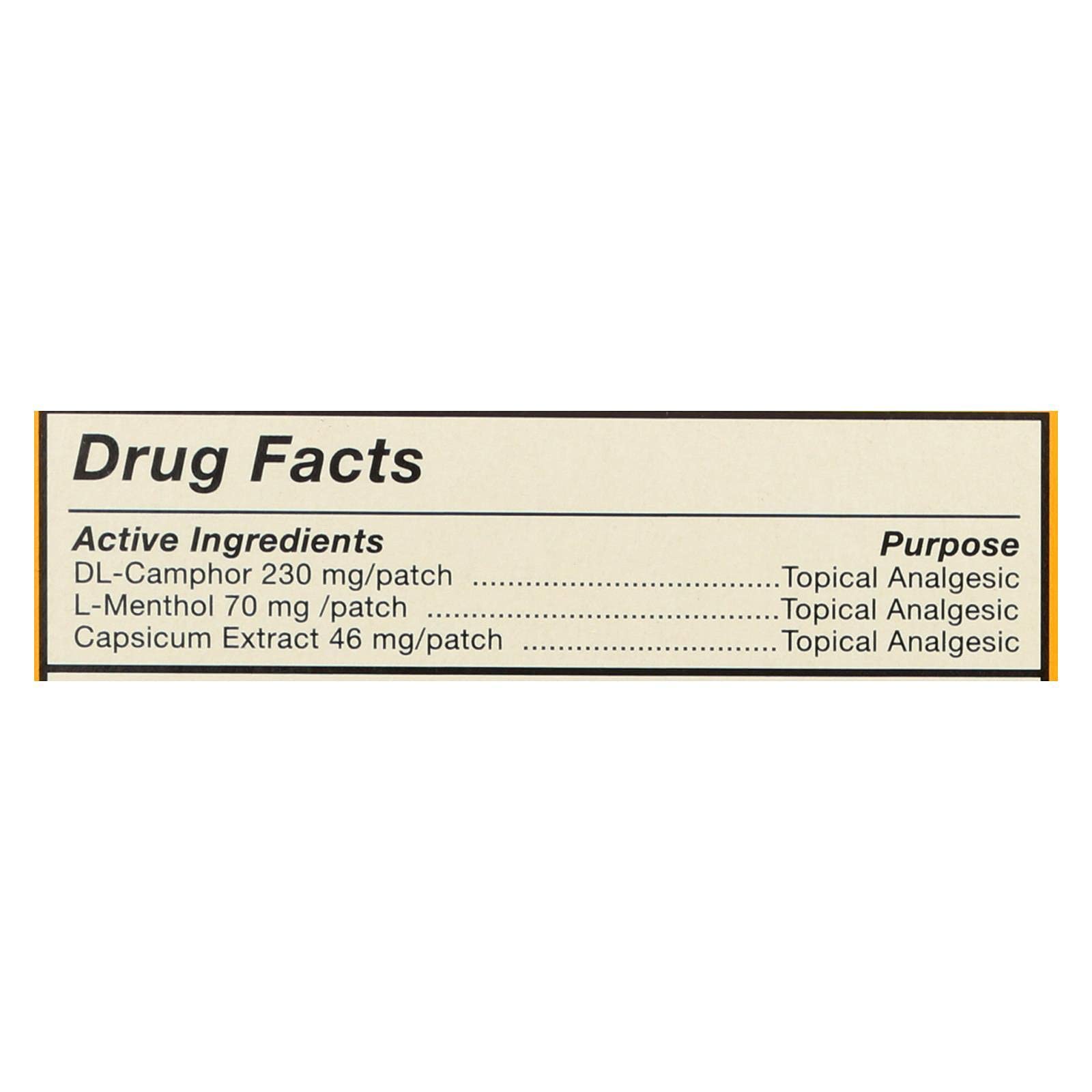 Tiger Balm Patch Grand Format discret porté sous les vêtements sans gêne.