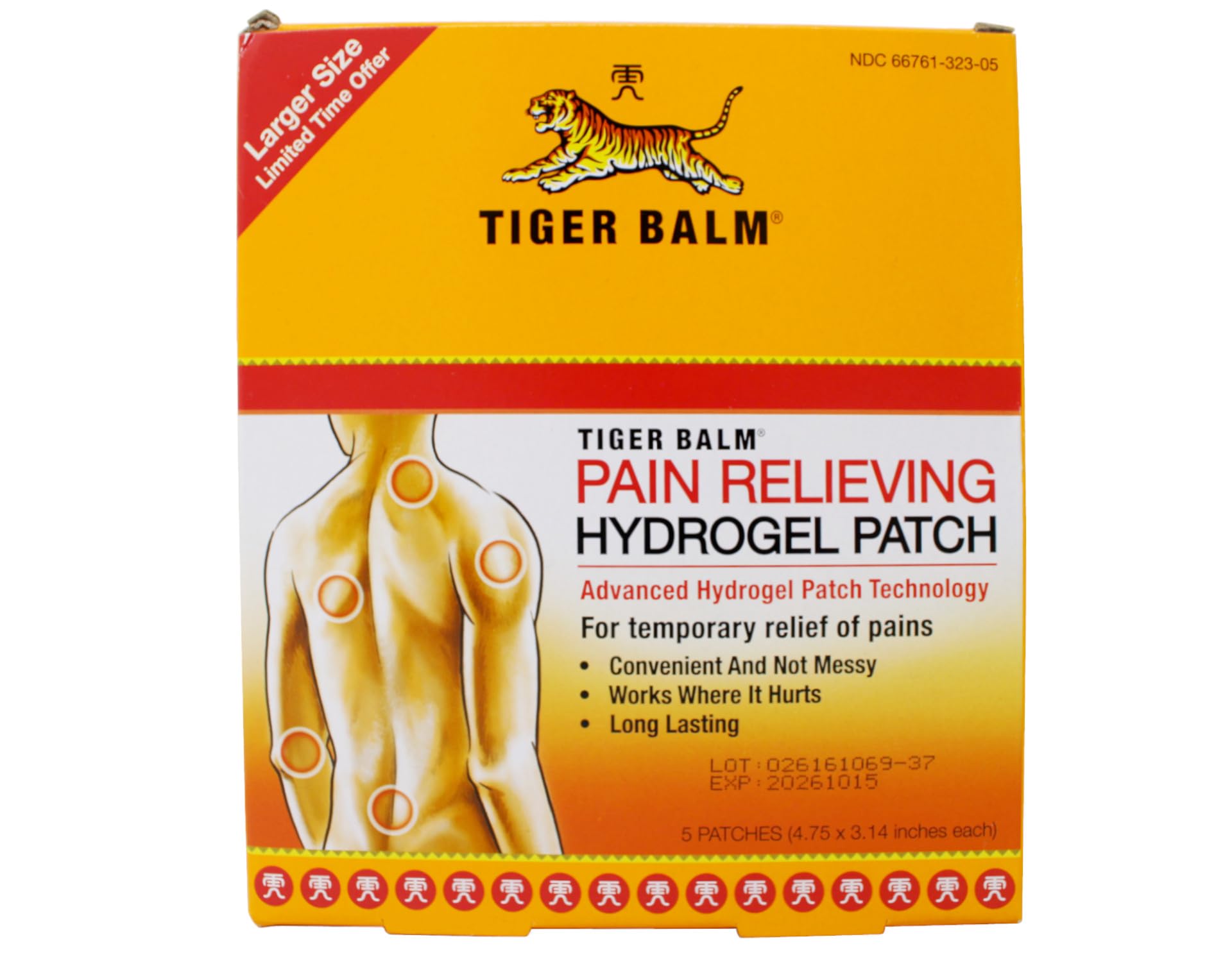 Tiger Balm Patch utilisation simple – appliquez et ressentez le confort.