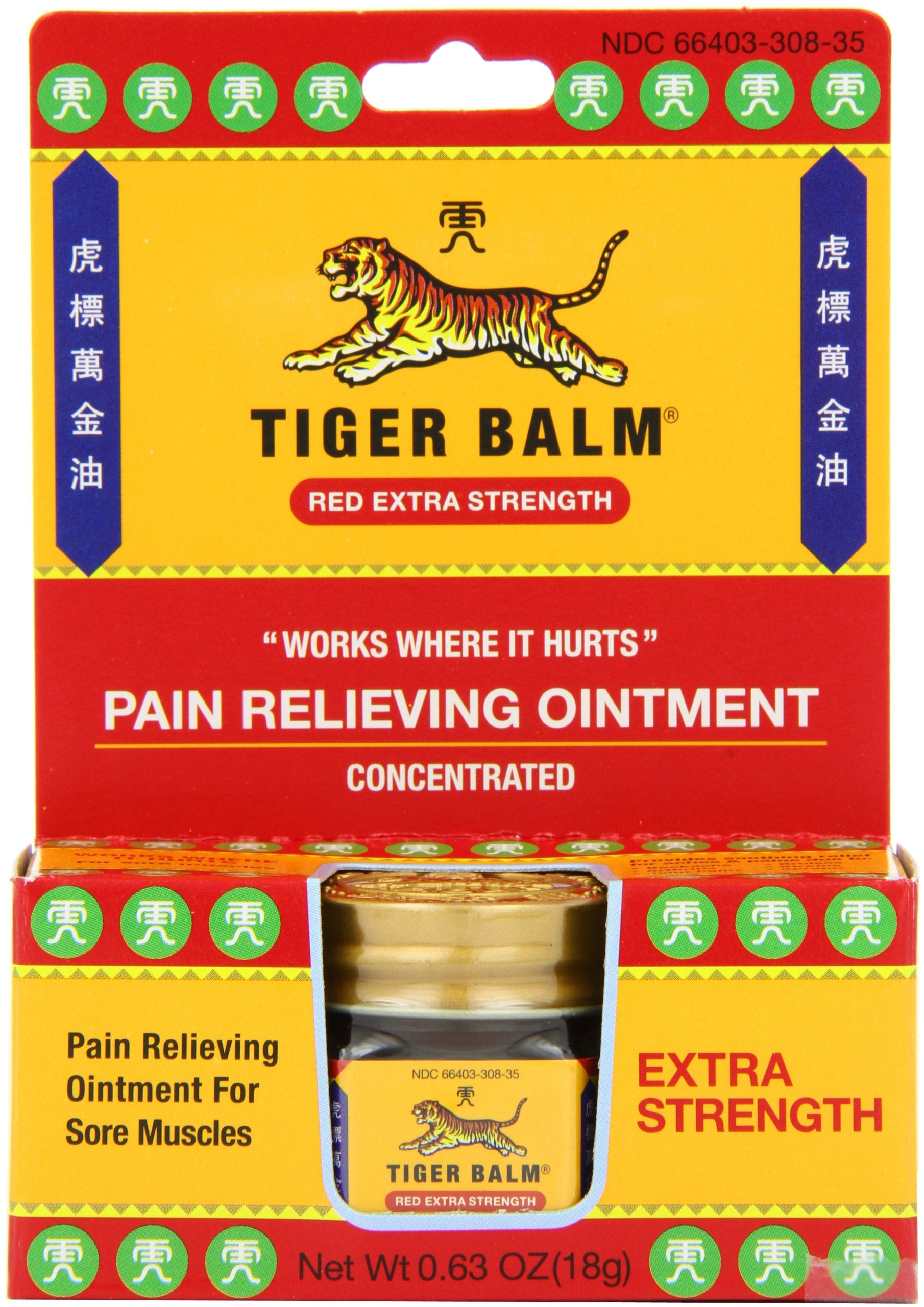 Tiger Balm Pommade : application sur la peau pour atténuer les tensions musculaires après l'effort.