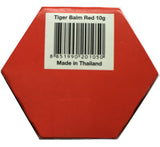 Tiger Balm Red Pommade 10 g, emballage et ingrédients à base d'herbes.