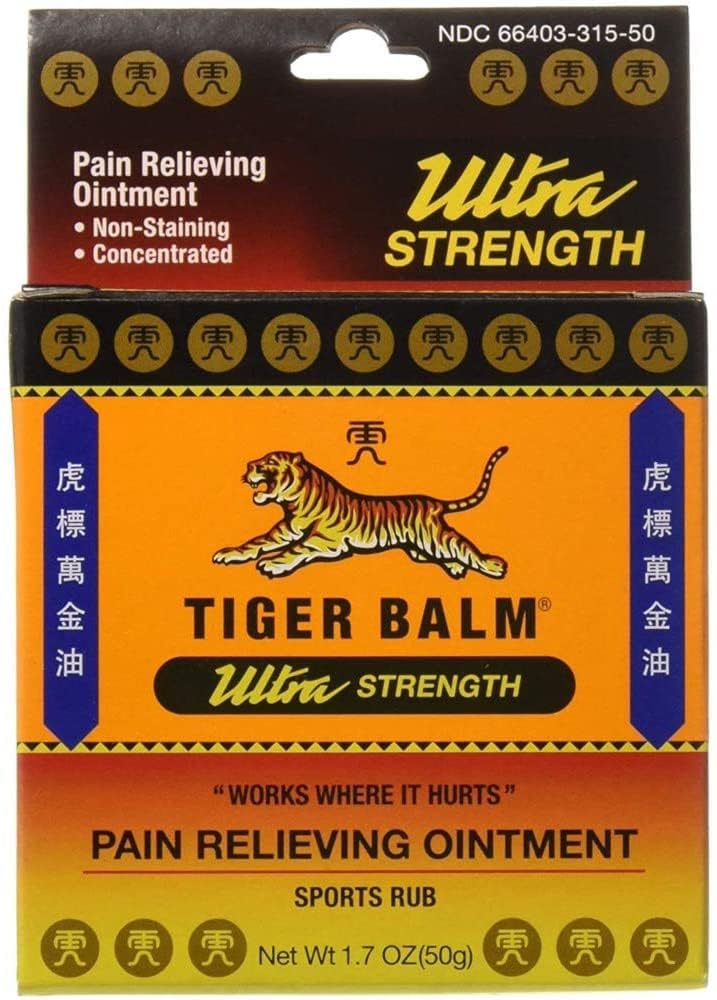 Tiger Balm Sport Rub ensemble quatre tubes, pratique et économique.