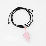 Idée cadeau Noël : collier rose quartz TIKCAUZ, parfait pour maman et amie.