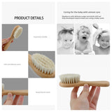 Brosse TIKMNO compacte et légère, idéale en voyage pour bébé.