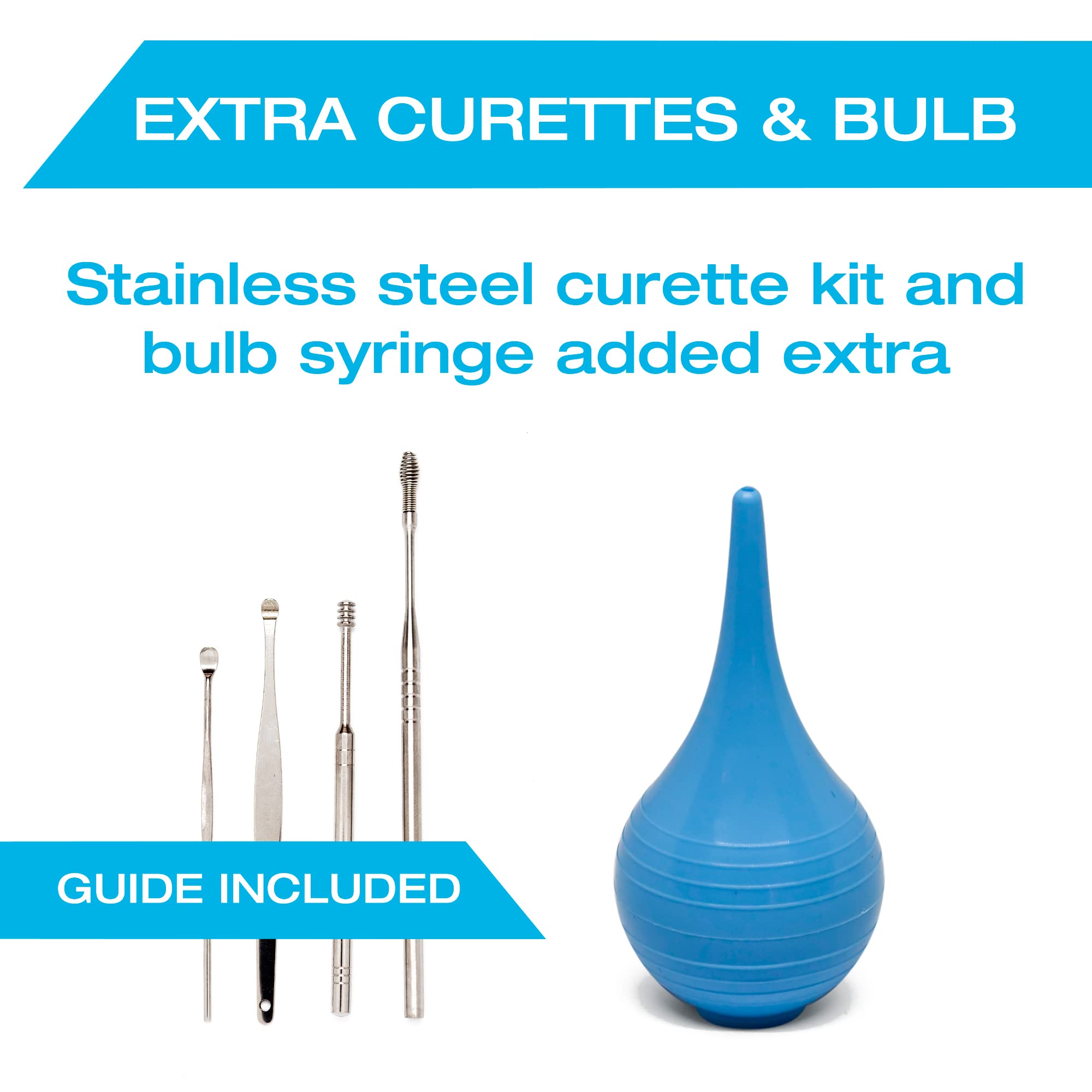 Tilcare kit curettes quatre pieces: accessoires précis pour extraction contrôlée