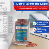 TIME-CAP LABS Boite carton ibuprofen, emballage fiable pour rangement familial.
