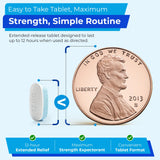 TIME-Cap Labs Guaifenesin 1200mg: dose unique toutes les 12 heures avec eau.