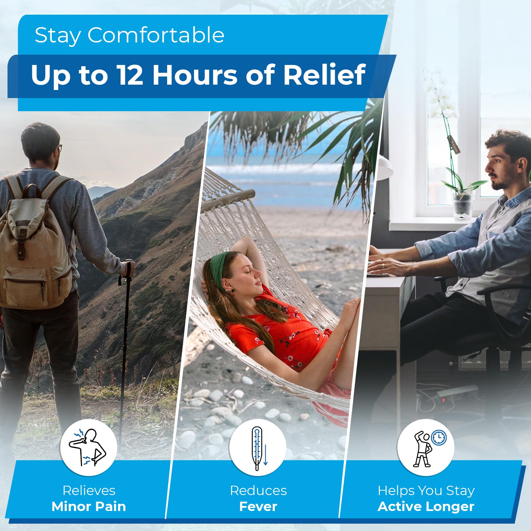 TIME-CAP LABS Naproxène 220 mg caplets aide les douleurs cervicales ou dorsales.