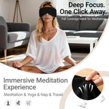Timeless Artworks masque yeux coton réversible gris clair pour sieste rapide et reposante