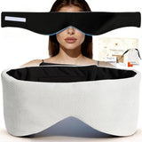 Timeless Artworks masque yeux coton réversible noir obsidien pour obscurité totale en voyage