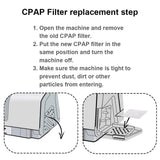 Filtre Timok CPAP: protection de la machine contre la poussière.
