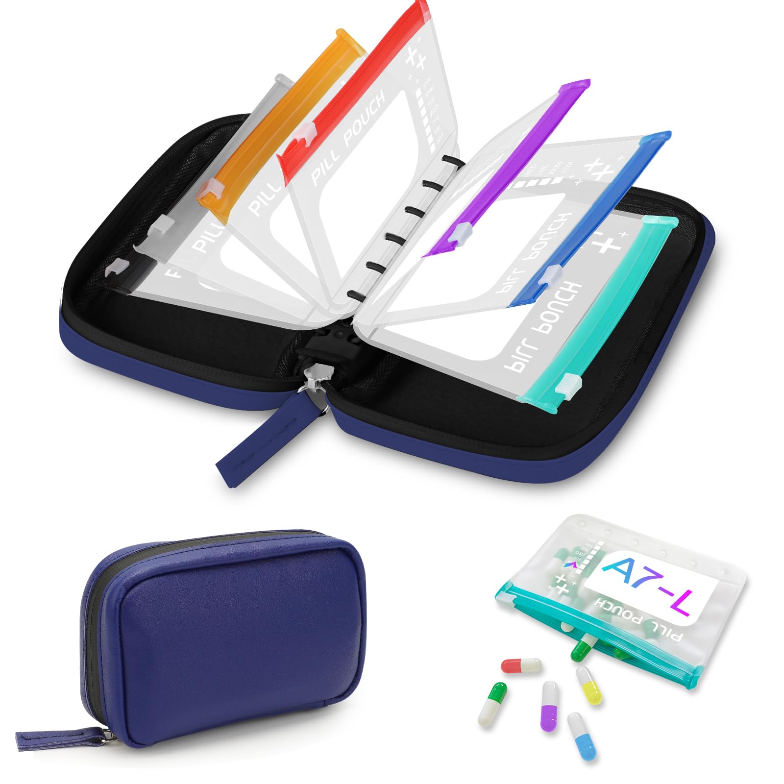 Timueetech A7 etui pilules impermeable, parfait pour voyager et proteger vos medicaments.