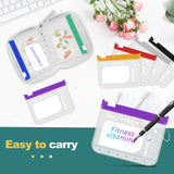 Timueetech A7 pochettes pilules EVA transparentes – visibilité rapide des contenus.