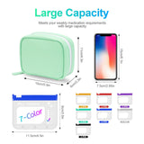 Timueetech A8 ensemble de 14 pochettes EVA, stockage clair et organisé.