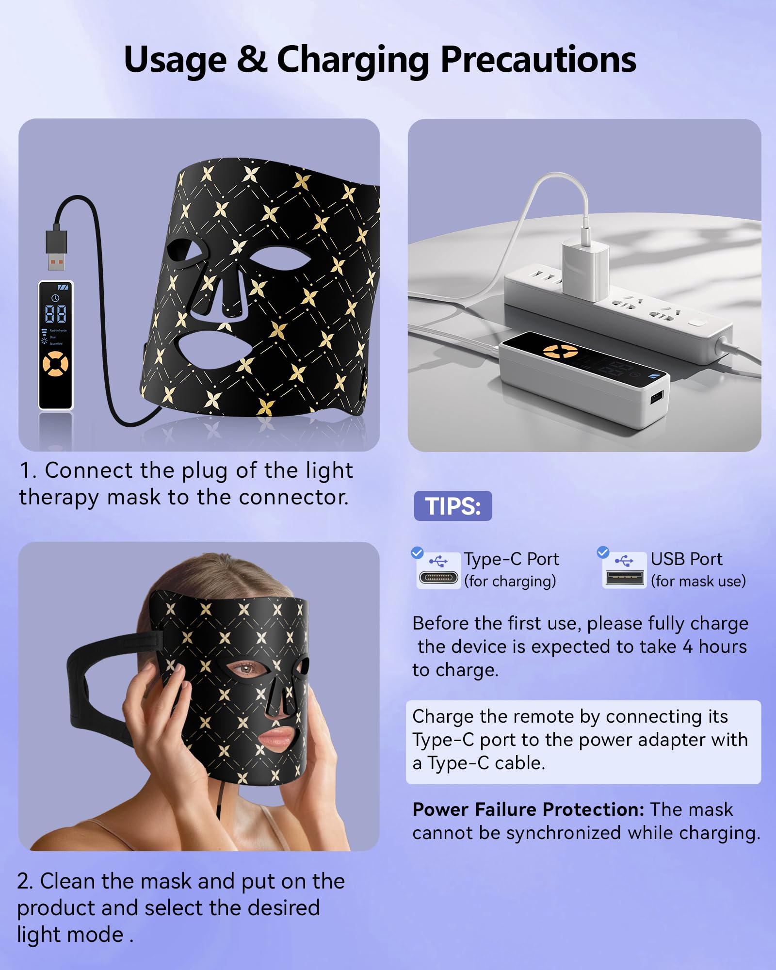 Bandes reglables et protections oculaires en silicone améliorant le confort.