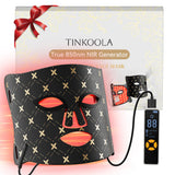 Masque tinkoola visage utilisant la lumière 630nm et 830nm pour favoriser l éclat à domicile.