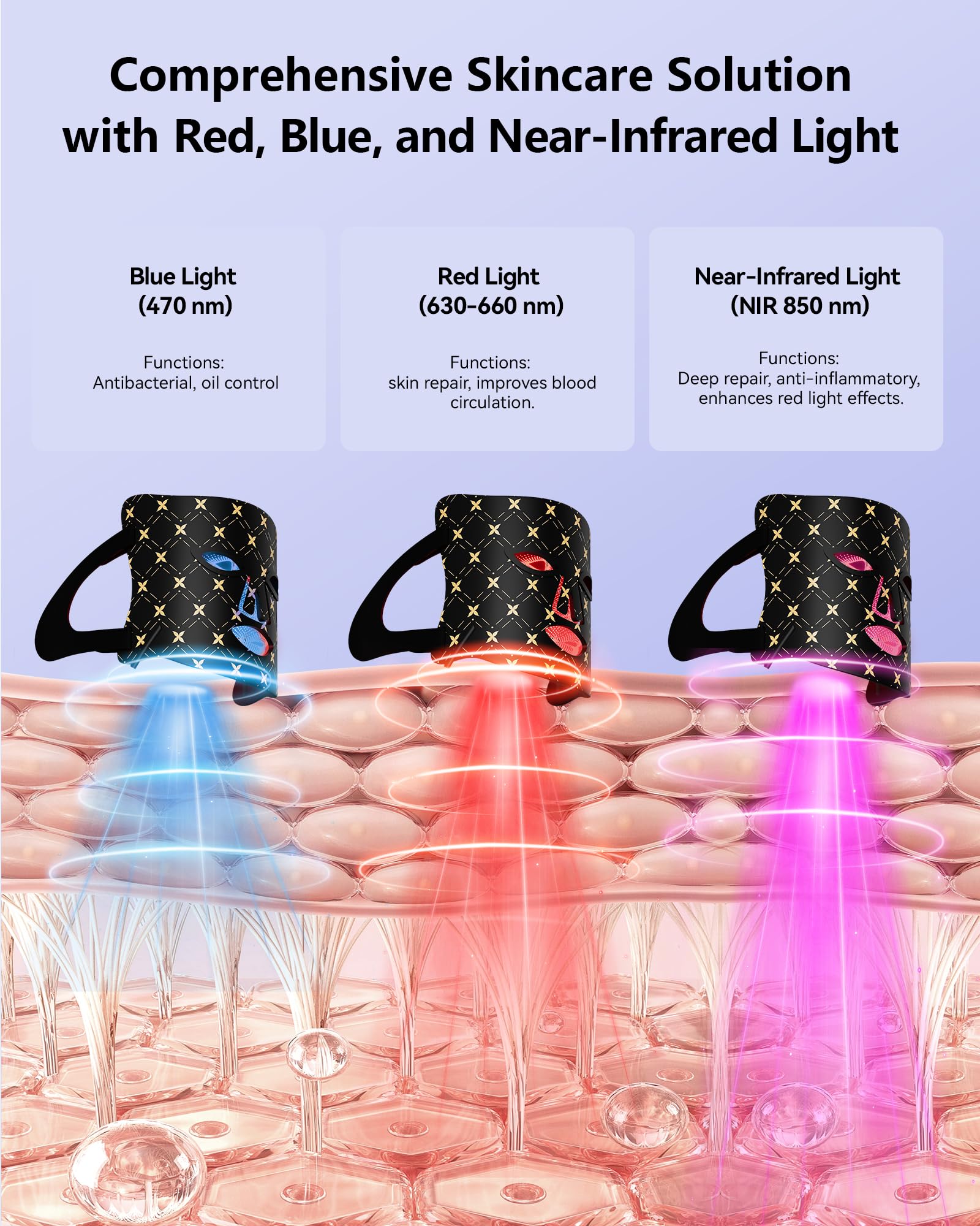 Masque tinkoola en silicone offrant un confort durable pendant les séances.
