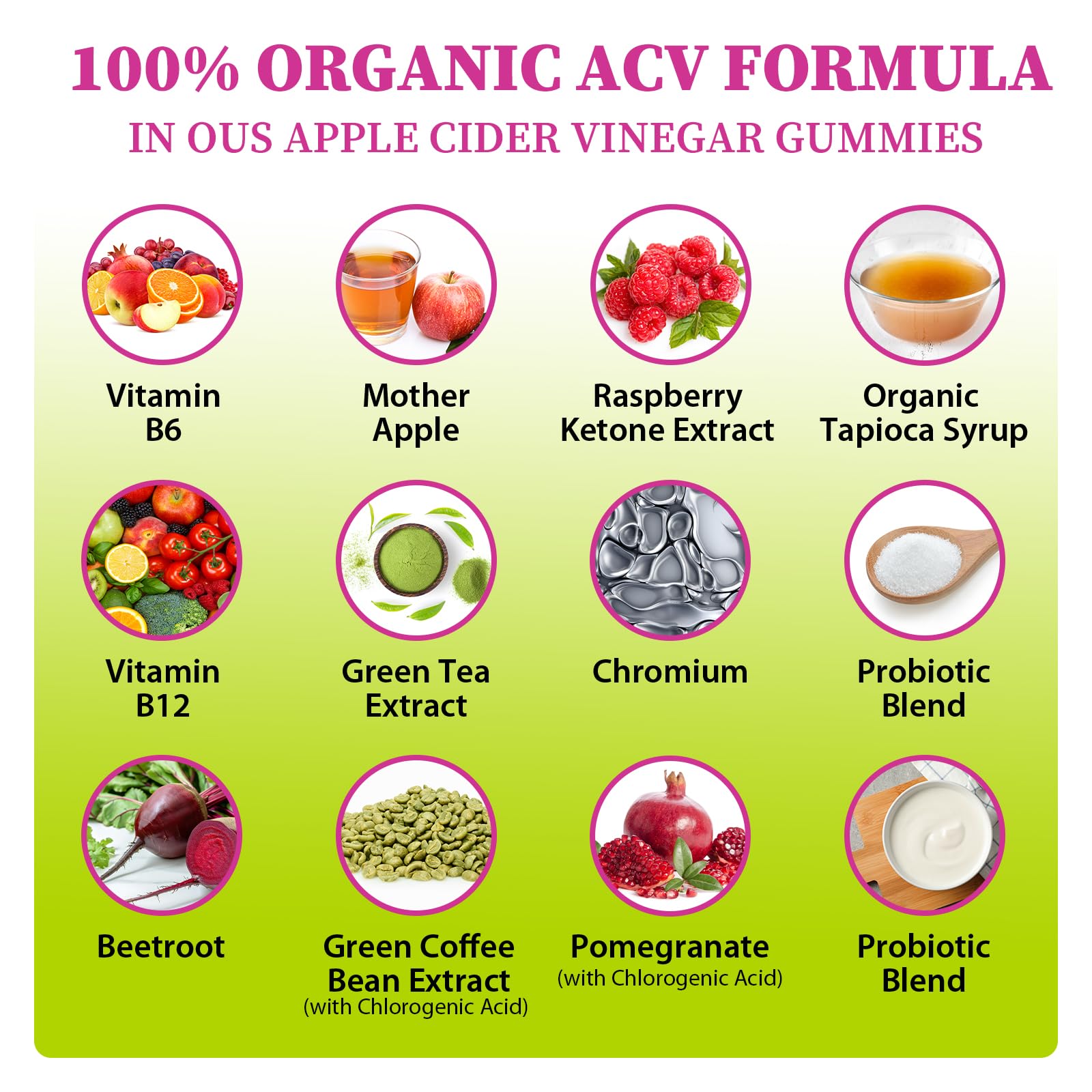 Gommes Tisestence liste d'ingredients naturels et transparence.