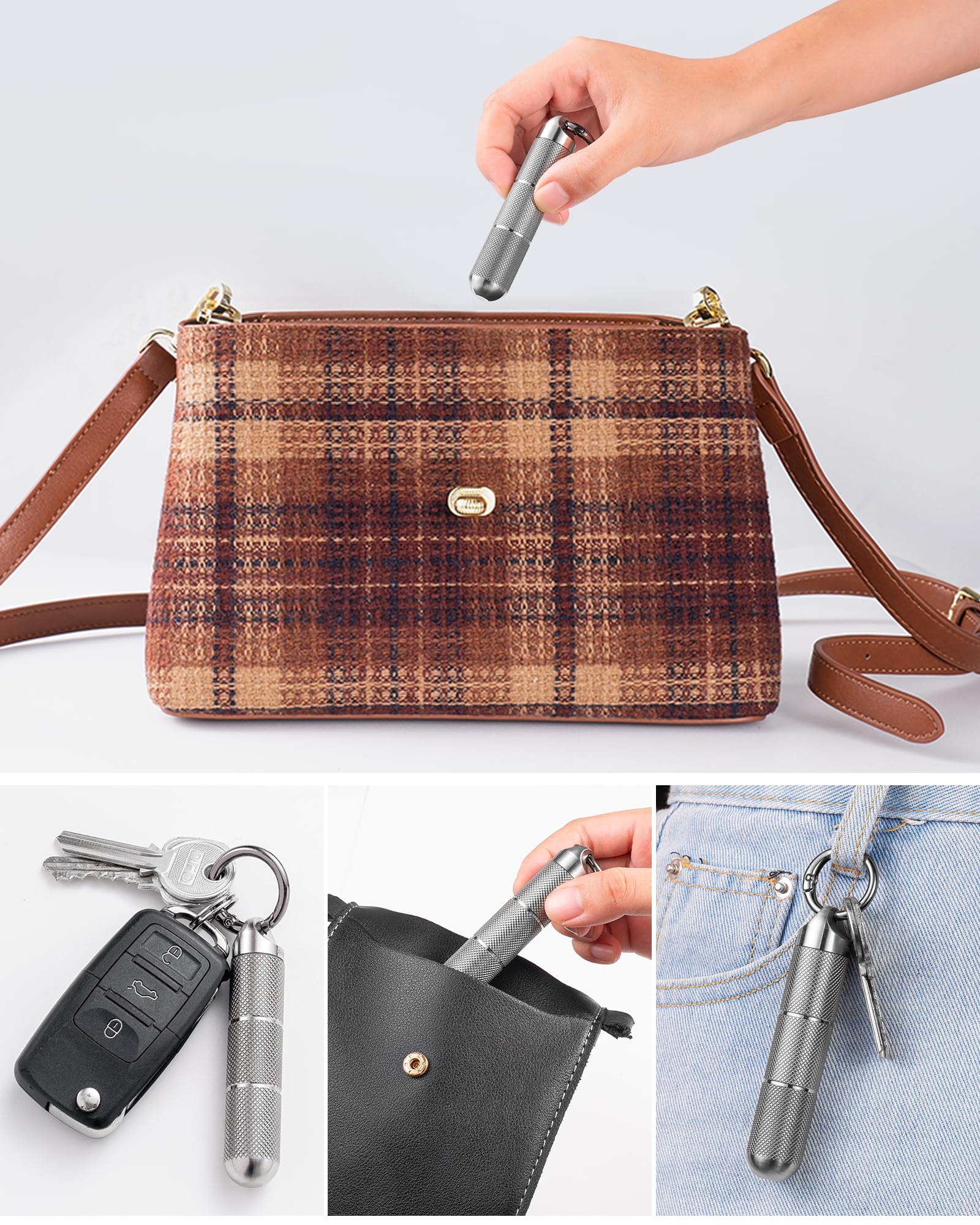 Accessoire compact TISUR, idéal pour petits objets et pilules.