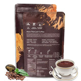 TITAN BLAZE Café champignons bio dans une tasse chaude pour concentration et énergie durable.