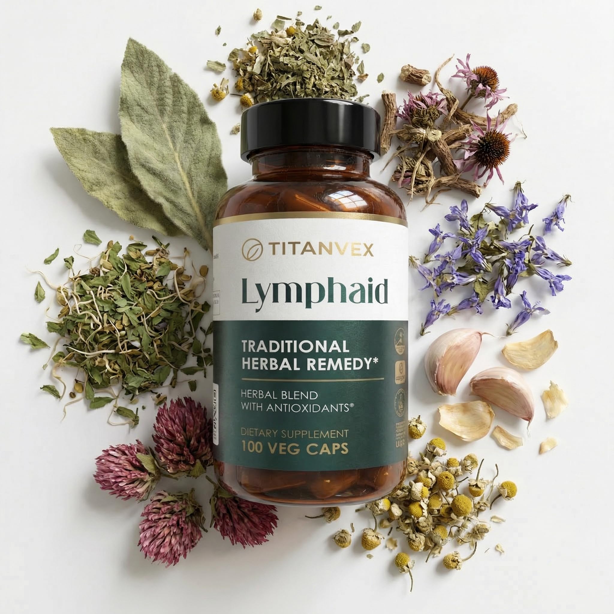 TitanVex Lymphaid: étiquette clean-label pour une routine simple.