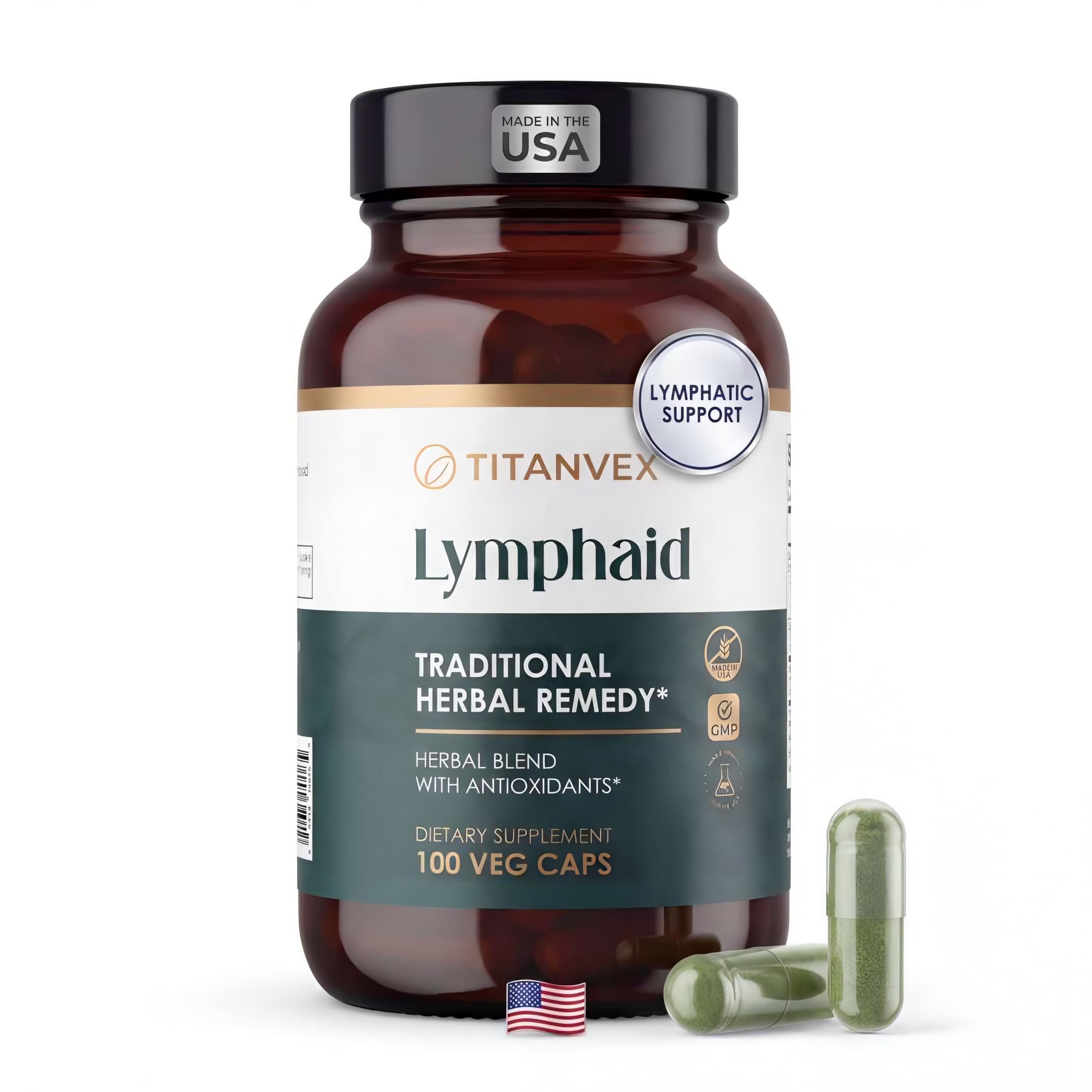 TitanVex Lymphaid: gélules lymphatiques soutenant le système lymphatique au quotidien.